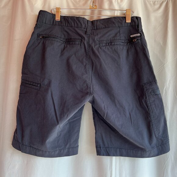 Ron Jon Surf Shop Men's Flat Front Hybrid Walk Shorts Blue Size 30 Beach Pockets - Picture 2 of 10